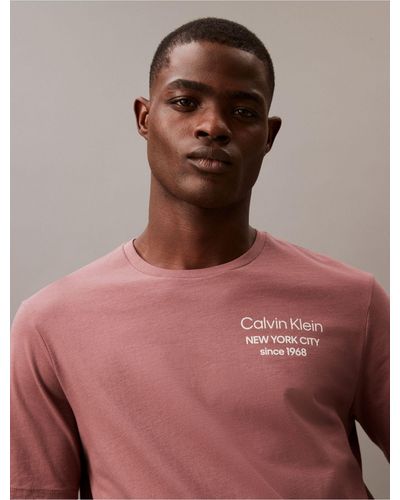 Calvin Klein Since 1968 Graphic Crewneck T-shirt - Brown