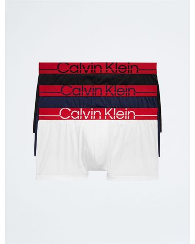 Calvin Klein Pro Fit 3-pack Micro Low Rise Trunk - Red