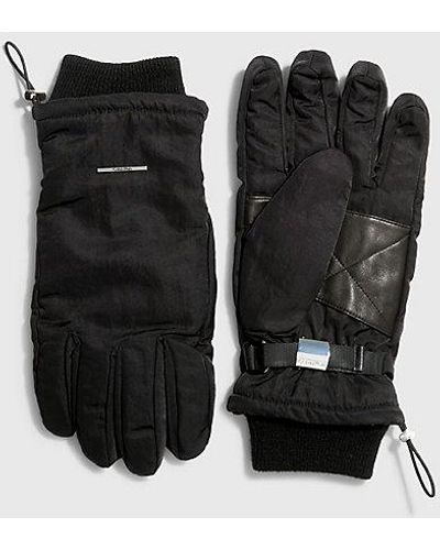 Calvin Klein Gewatteerde Technische Handschoenen - Zwart