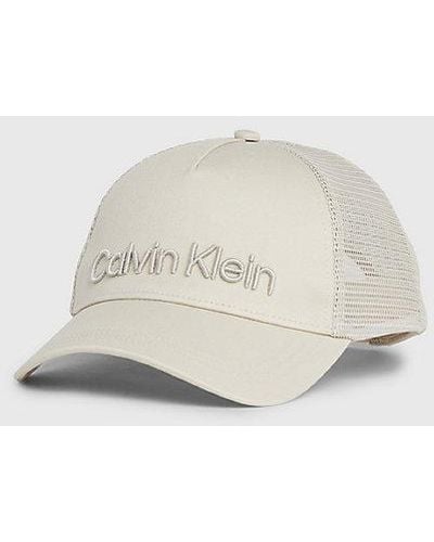 Calvin Klein Twill Truckerpet - Wit