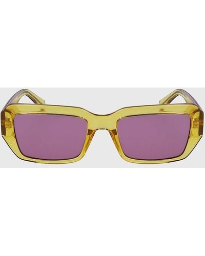 Calvin Klein Rectangle Sunglasses Ckj23602s - Pink