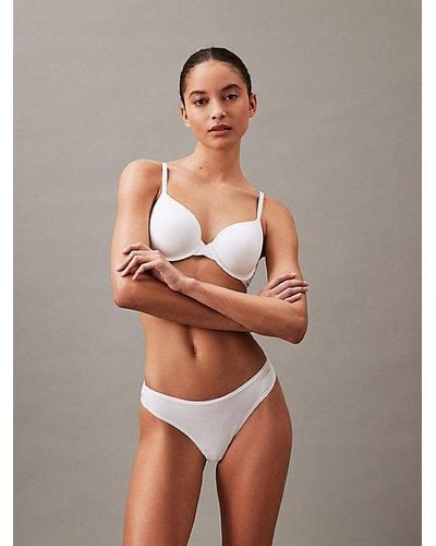 Calvin Klein String mit niedriger Leibhöhe - Ideal Cotton - Weiß