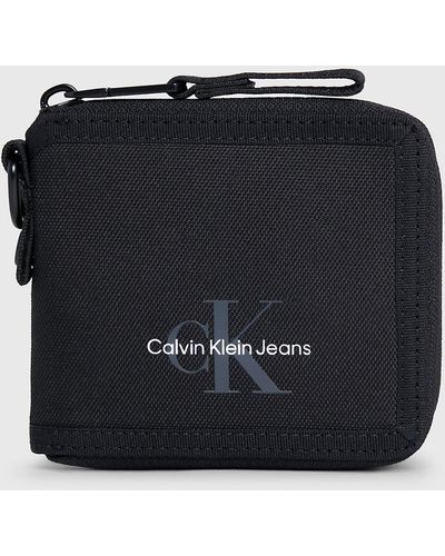 Calvin Klein Compact Rfid Zip Around Wallet - Black