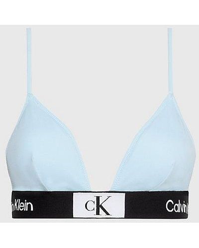 Calvin Klein Triangel Bikinitop - Ck96 - Blauw