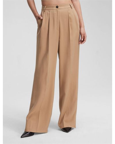 Calvin Klein Soft Twill Relaxed Pant - White