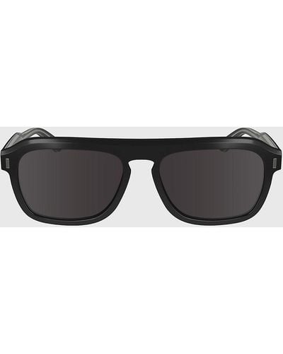 Calvin Klein Modified Rectangle Sunglasses Ck24504s - Black