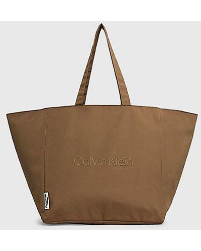 Calvin Klein Tote-Bag für den Strand - Braun