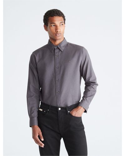 Calvin Klein Oxford Classic Shirt - Gray