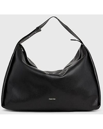 Calvin Klein Große Hobo-Bag - Schwarz