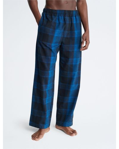 Calvin Klein Pure Flannel Sleep Pants - Blue
