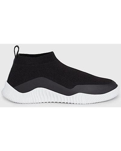 Calvin Klein Slip-on-sock Sneakers - Zwart