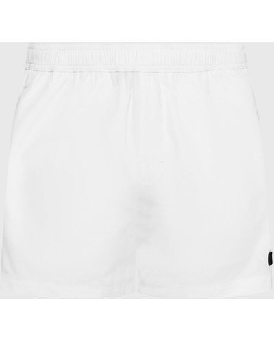 Calvin Klein Short de bain court avec cordon de serrage - Blanc