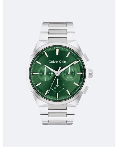 Calvin Klein Multifunction H-link Bracelet Watch - Green