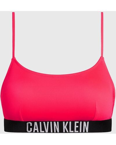 Calvin Klein Intense Triange Bikini Top in Black