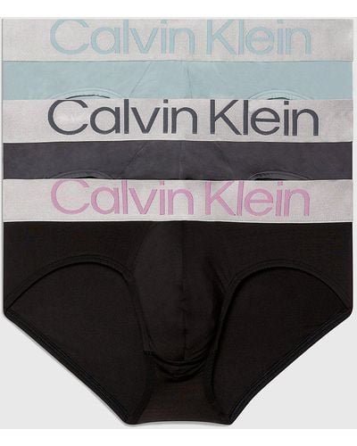 Calvin Klein Lot de 3 slips - Steel Micro - Multicolore