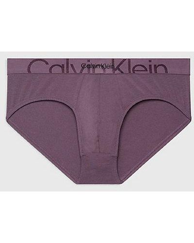 Calvin Klein Slip - Embossed Icon - Paars