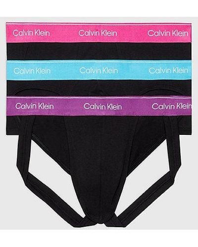 Calvin Klein 3-pack Boxer, Slip En Jock Strap - Pride - Wit