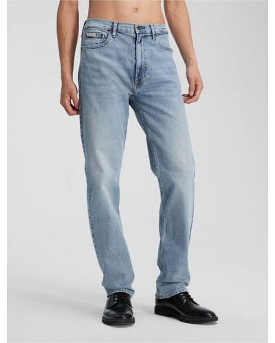 Calvin Klein Standard Straight Fit Limelight Jeans - Blue