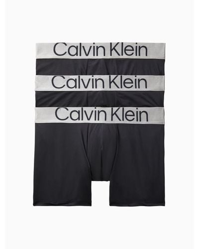Calvin Klein Reconsidered Steel Micro 3-pack Boxer Brief - Gray