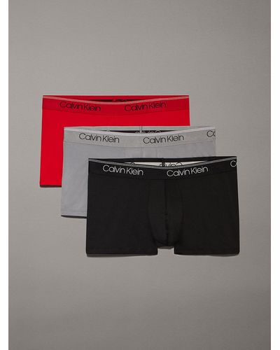Calvin Klein Lot de 3 boxers taille basse - Micro Stretch - Multicolore