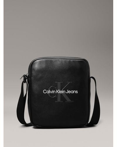 Calvin Klein Logo Reporter Bag - Blue
