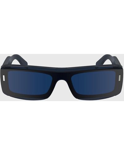 Calvin Klein Modified Rectangle Sunglasses Ck24503s - Blue