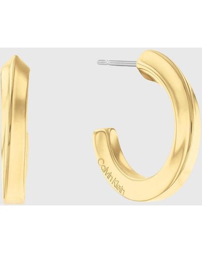 Calvin Klein Boucles d'oreilles - Twisted Ring - Métallisé