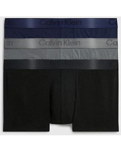 Calvin Klein Pack de 3 bóxers tiro bajo - CK Black - Azul