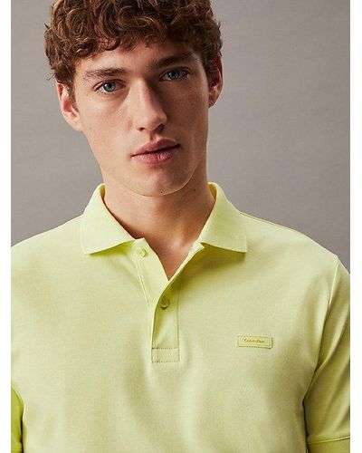 Calvin Klein Camisa tipo polo slim - Verde