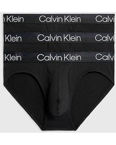 Calvin Klein 3er-Pack Slips - Modern Structure - Schwarz