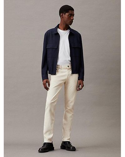 Calvin Klein Slim Jeans - Blanco