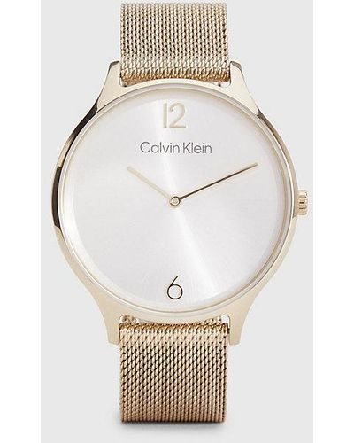 Calvin Klein Watch - Timeless 2h - - Gold - Women - One Size - Wit