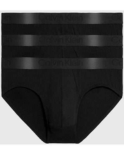 Calvin Klein Pack de 3 slips - CK Black - Negro