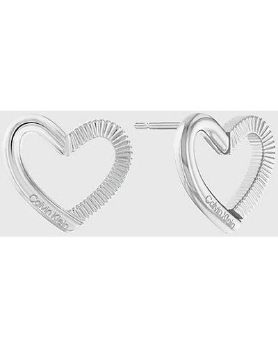 Calvin Klein Oorbellen - Minimalistic Hearts - Metallic