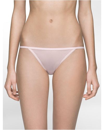 CALVIN KLEIN 205W39NYC Underwear Sheer Marquisette Bikini - Multicolor
