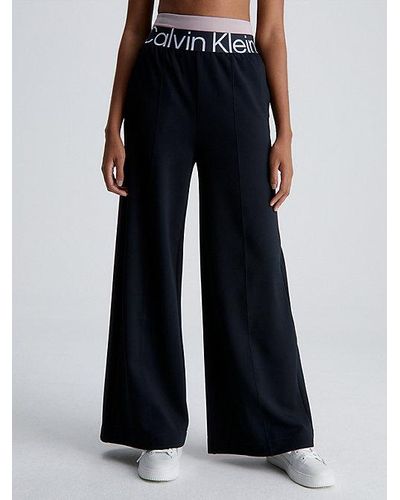 Calvin Klein Pantalones de pernera ancha - Negro