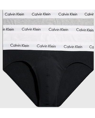 Calvin Klein 3-pack Slips - Cotton Stretch - Wit
