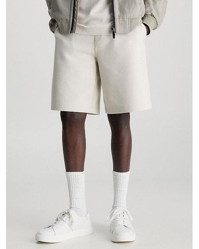 Calvin Klein Shorts de chándal con logo - Blanco