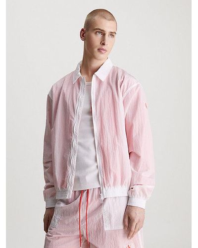 Calvin Klein Strand-Windbreaker - CK Monogram - Pink