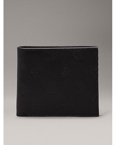 Calvin Klein Leren Billfold Rfid-portemonnee - Zwart