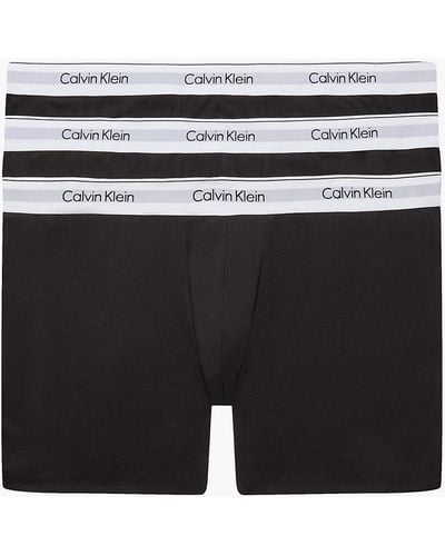 Calvin Klein Lot de 3 boxers longs grande taille - Modern Cotton - Noir