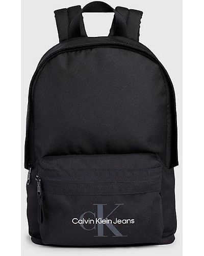 Calvin Klein Ronde Rugzak Met Logo - Zwart