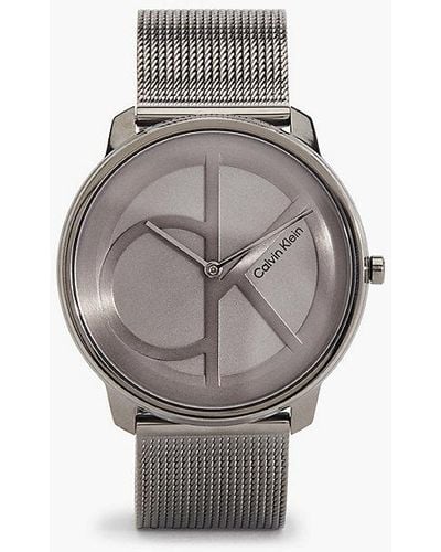 Calvin Klein Horloge - Iconic Mesh - Grijs
