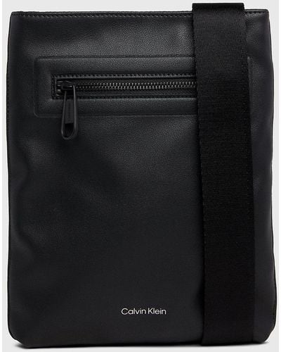 Calvin Klein Sac en bandoulière plat - Noir