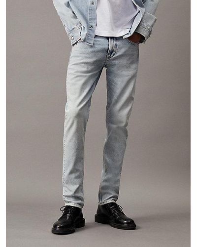 Calvin Klein Slim Tapered Jeans - Blauw