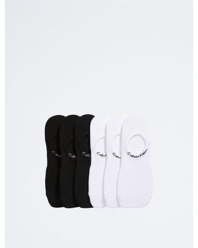 Calvin Klein Flat Knit 6-pack Socks - Black