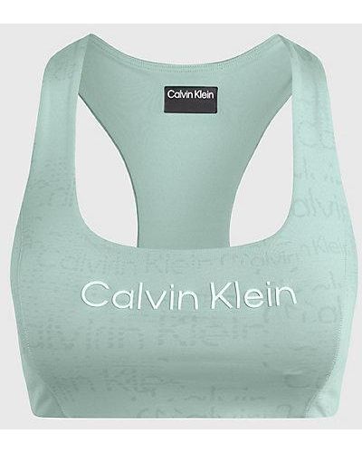 Calvin Klein Medium Impact-sportbh - Blauw