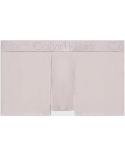 Calvin Klein Low Rise Trunks - Ck Black Cooling - Pink