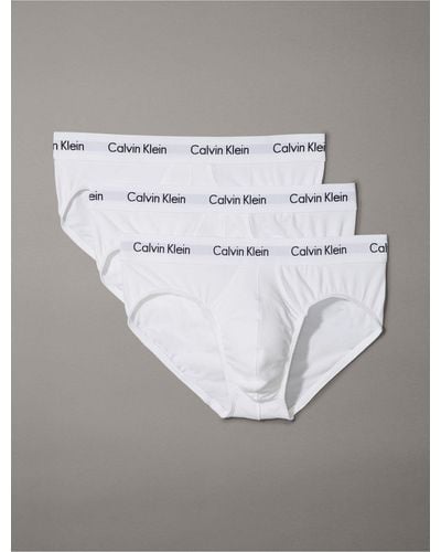 Calvin Klein Cotton Stretch 3-pack Hip Brief - White