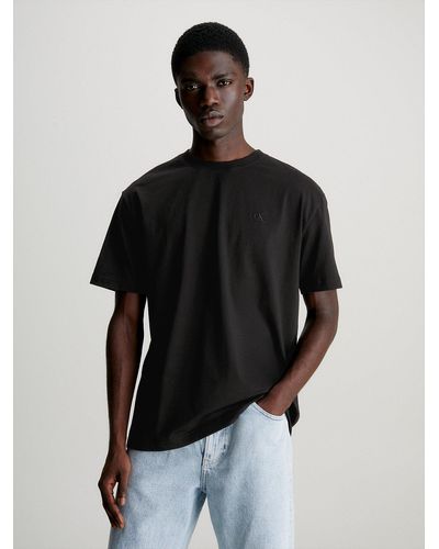 Calvin Klein T-shirt relaxed avec logo dans le dos - Noir